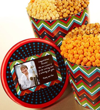 Personalized ZigZag 3-Flavor Popcorn Tin