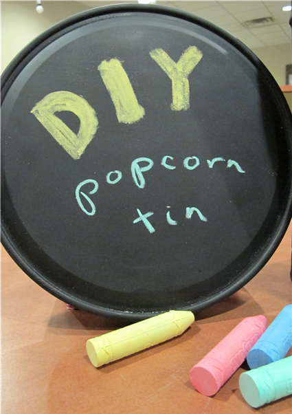 Popcorn Tin Reuse DIY