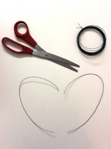 Floral Wire Cut Into Two Even Pieces