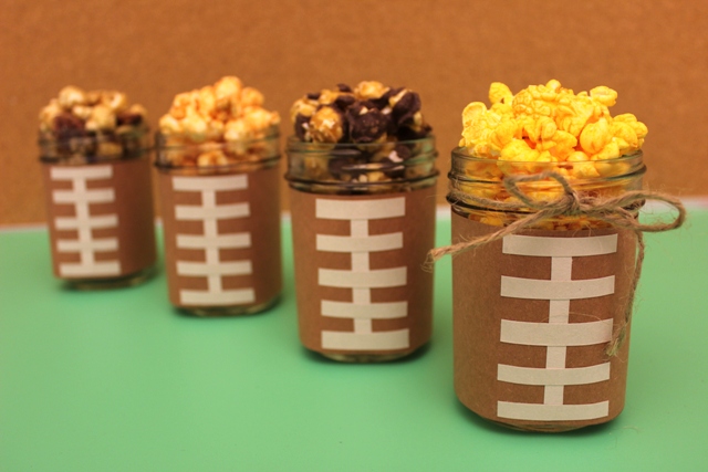 Celebrate the Super Bowl With Popcorn: Make DIY Football Popcorn Jars!