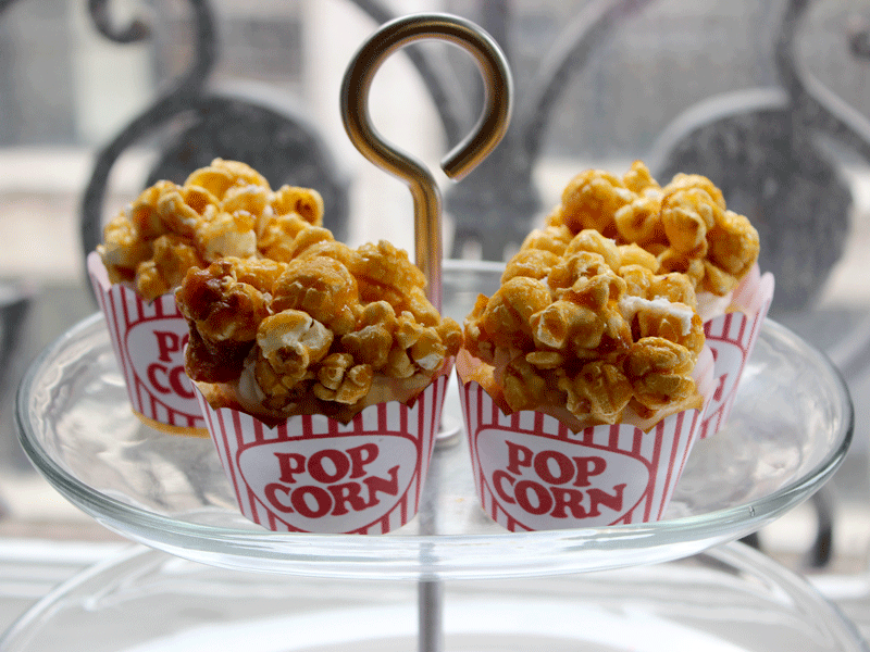 Buttercream Caramel Popcorn Cupcakes